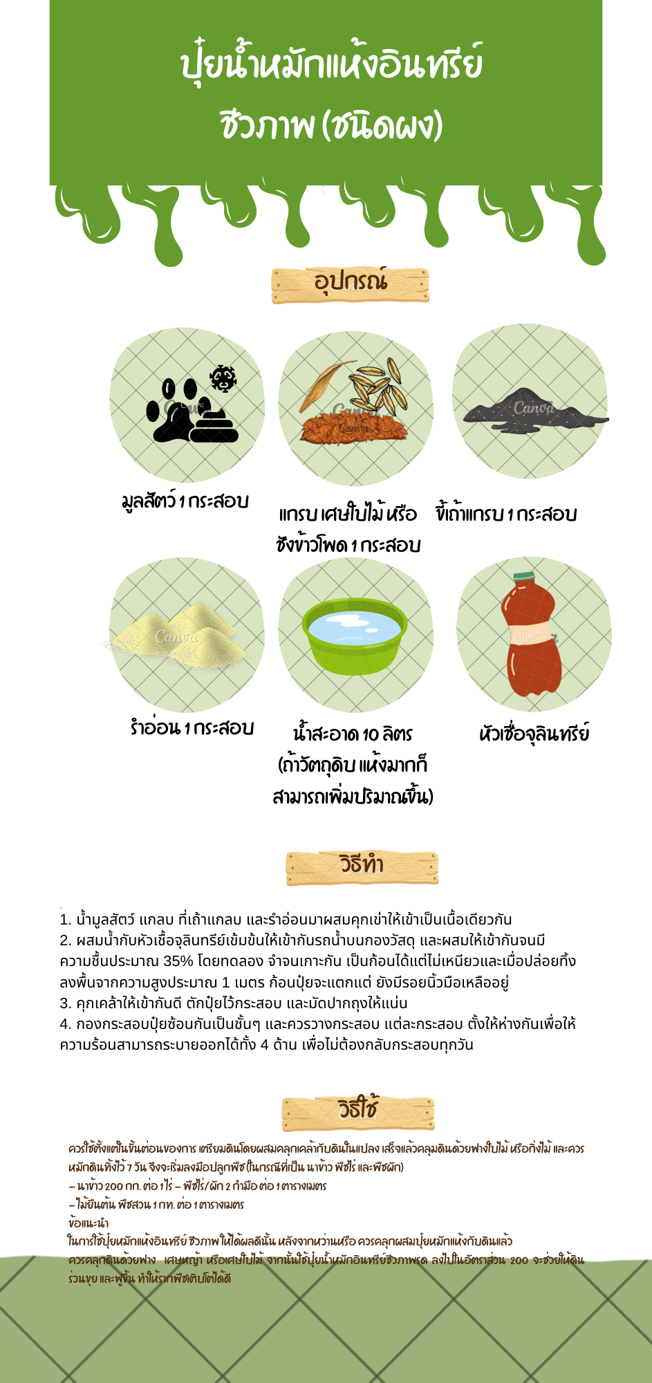 ประชาสัมพันธ์โครงการอบรมการทำปุ่ยหมักจากเศษอาหารในครัวเรือน ประจำปีงบประมาณ 2568